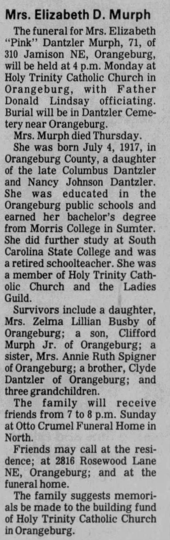 Clipping from The Times and Democrat